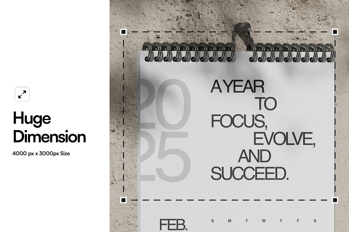 Calendar Mockup, a Merchandise Mockup by SLAB! Design (Photo 2 of 8)