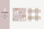 Holly mauve patterns, a Pattern Graphic by Muriel Petitpattern (Thumbnail 2 of 4)