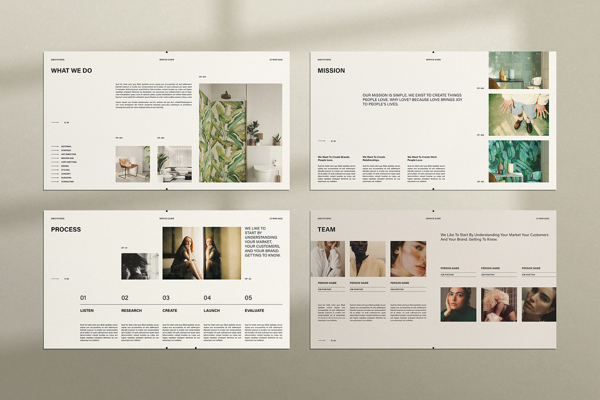 Services Guide Template Presentation, a Presentation Template by TemplatesForest (Photo 3 of 6)