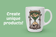live and die inside the hourglass, a Person Illustration by gunaonedesign (Thumbnail 2 of 4)