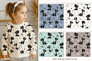 Dino vibes Patterns & Clipart, an Animal Illustration by GoldmoonUA (Thumbnail 2 of 5)