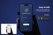 iPhone with Hand Backlight Mockups, an iPhone Mockup by Remnand Studio (Thumbnail 3 of 10)