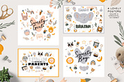 Nursery kids clipart, quotes, prints, a Decorative Illustration by Ruslana Lubenets (Thumbnail 8 of 13)