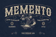Memento – Vintage Western + Extra, a Serif Font by Kaizla03 (Thumbnail 1 of 10)