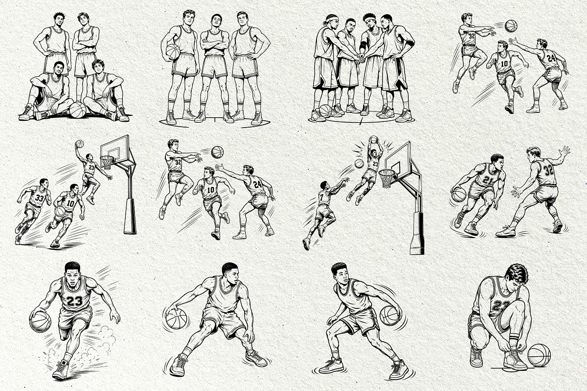 Basketball SVG Graphics, a Sport Illustration by DENIDigitalArtSudio (Photo 2 of 7)