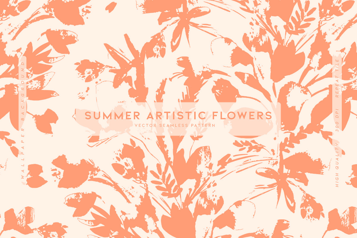 Summer Artistic Flowers, a Wallpaper Graphic by MalyskaStudio (Photo 1 of 5)
