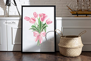 Tulips Clipart Set, a Seasonal Illustration by Leonaa art (Thumbnail 4 of 8)