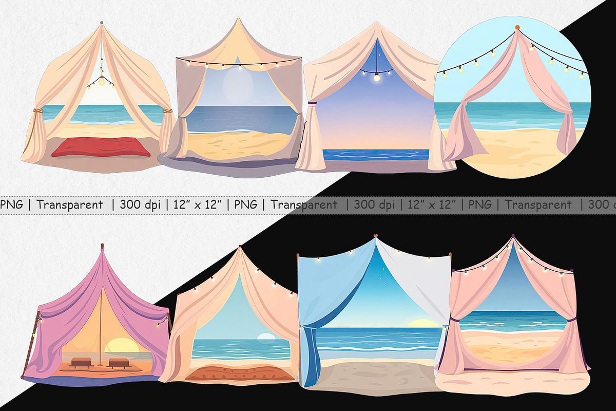Tent Clipart, a Graphic by Artnoy (Photo 2 of 5)