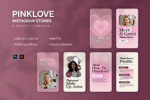 Pinklove - Instagram Story, a Social Media Template by StreaksideStd