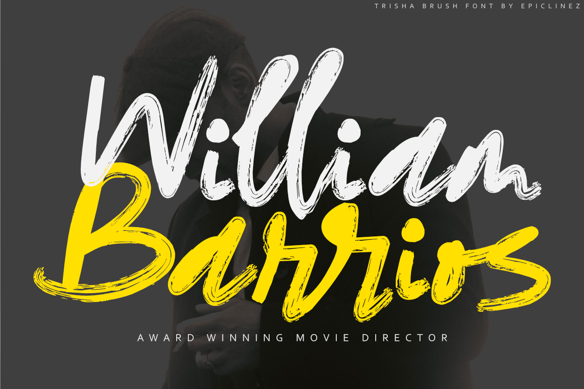 Trisha | Brush Signature Font, a Script Font by Epiclinez (Photo 2 of 5)
