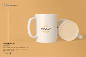 Coffee Mugs Mockup, a Cups & Container Mockup by skybluecreative