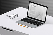 Laptop Office Concept Mockup Pack, a Mac Mockup by mocko (Thumbnail 4 of 12)