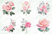 Blush And Silver Glam Roses, an Illustration by Creative Art (Thumbnail 4 of 10)