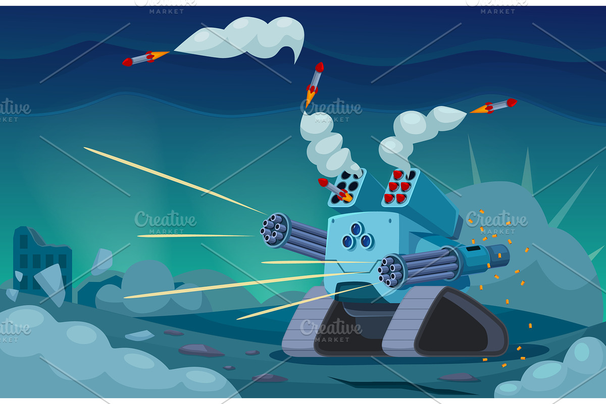 Transformer battle. Future warrior, a Technology Illustration by Valerie Bodnar