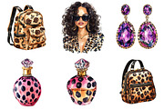 Black Woman Fashion Watercolor, a Seasonal Illustration by CitraGraphics (Thumbnail 5 of 5)