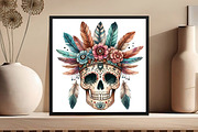 Boho Clipart Png Bundle Feathers, an Illustration by DreamCafeArt (Thumbnail 6 of 6)
