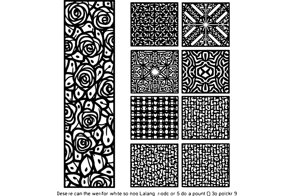 Black Lasercut Panel Bundle, an Object Graphic by Designer_Momina (Photo 9 of 13)