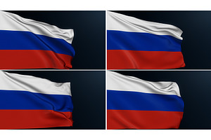 russia flag russian federation, a Textures & Material 3D Model by Photo Drive Studio