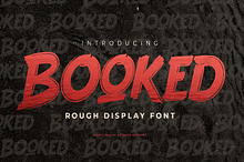 Booked - Rough Display Font