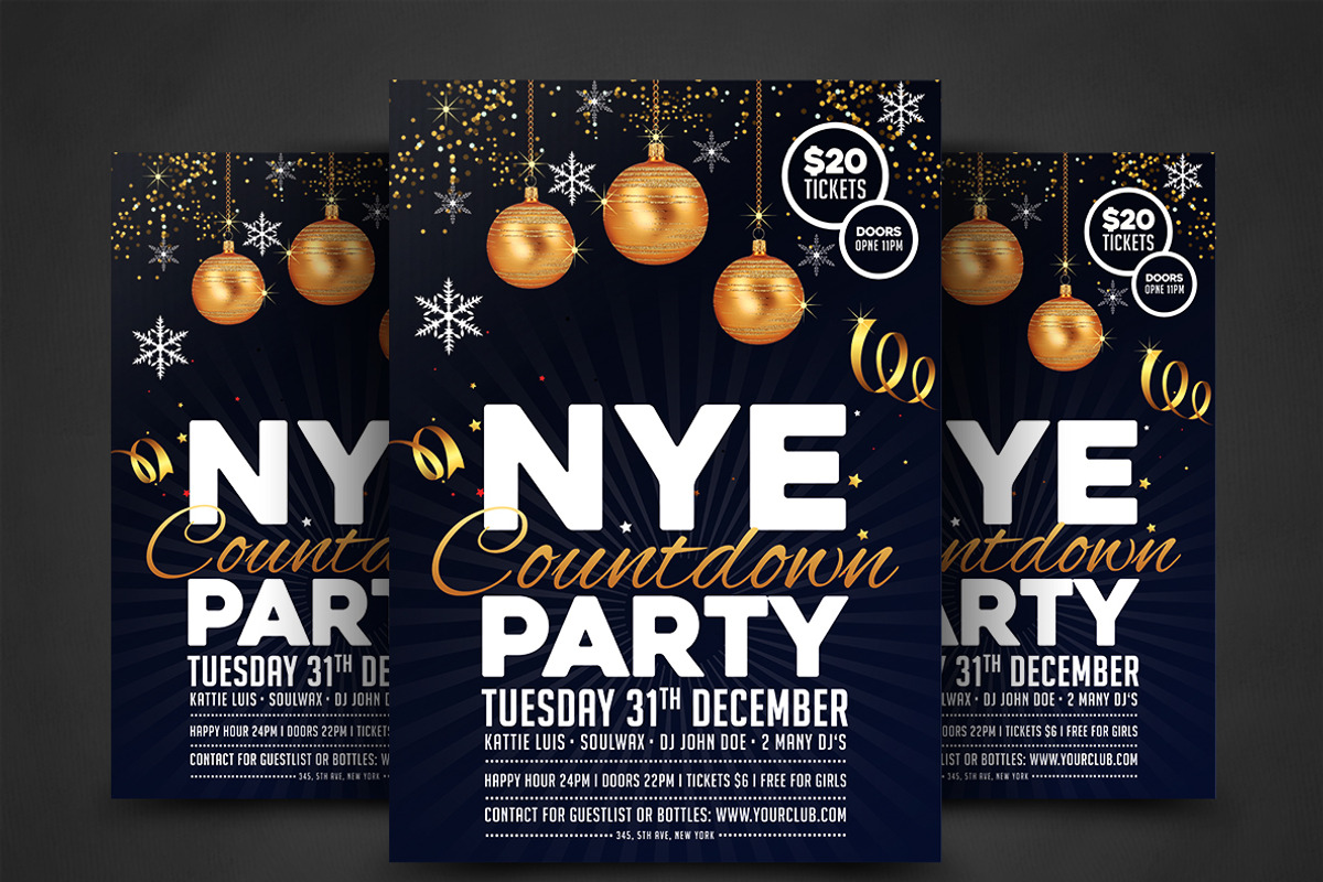 New Year Flyer, a Flyer Template by AfzaalGraphics (Photo 1 of 4)