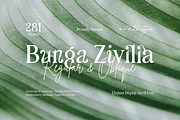 Bunga Zivilia - Display Serif Font, a Serif Font by Artchitype Studio (Thumbnail 1 of 12)
