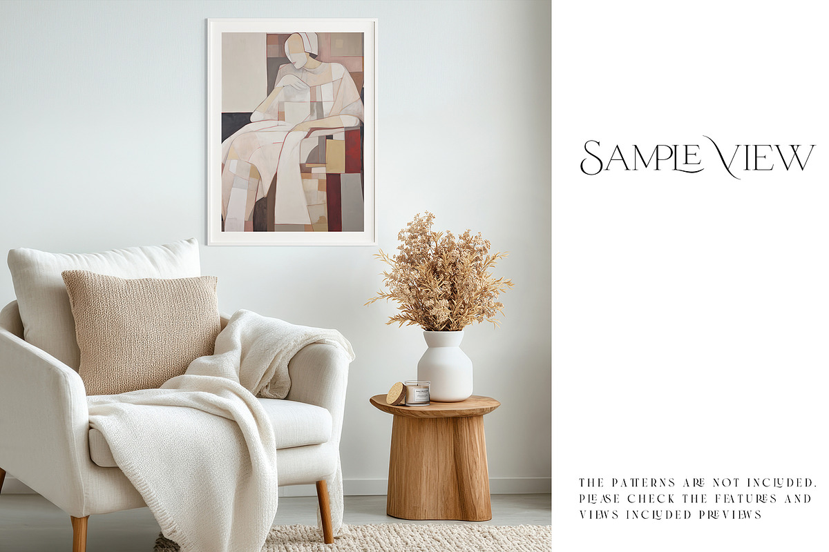 Boho Style 44 Frames & Wall Mockup, a Product Mockup by mock-ups (Photo 8 of 11)