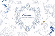 Baroque Vintage Ornamental set, a Decorative Illustration by Yuliia Lashevska (Thumbnail 1 of 19)