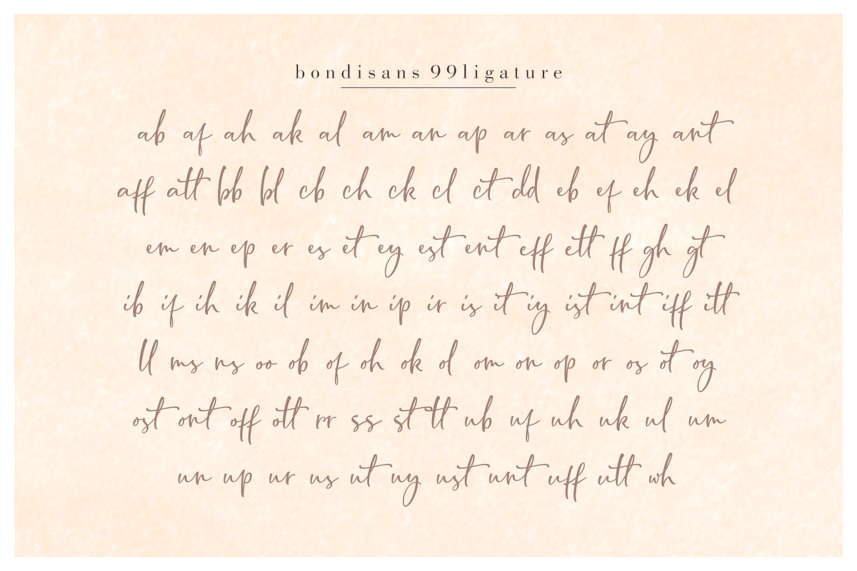 BondiSans – Modern Fonts, a Script Font by RedyStudio (Photo 13 of 14)
