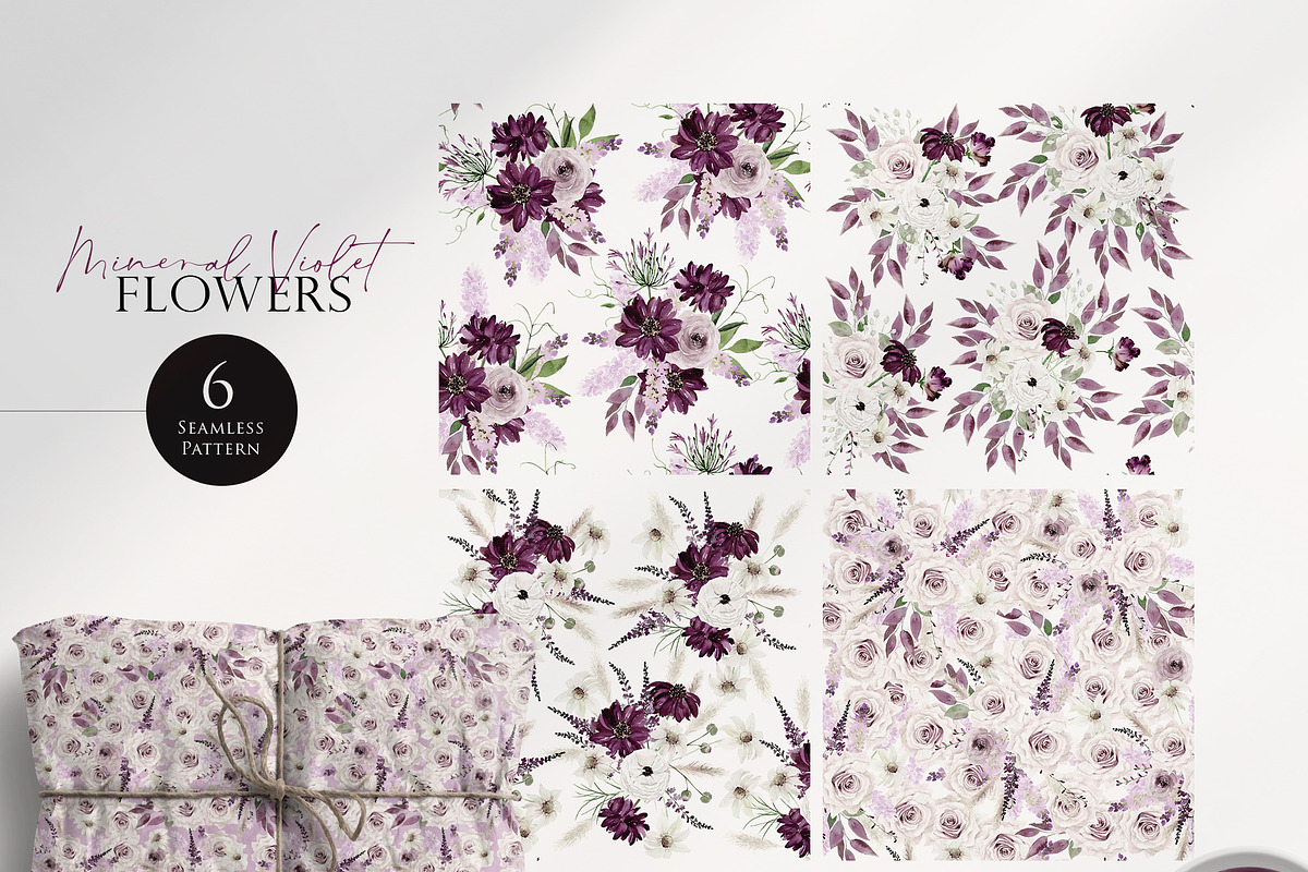 Watercolor flower - Mineral Violet, an Illustration by Beigetime (Photo 11 of 14)