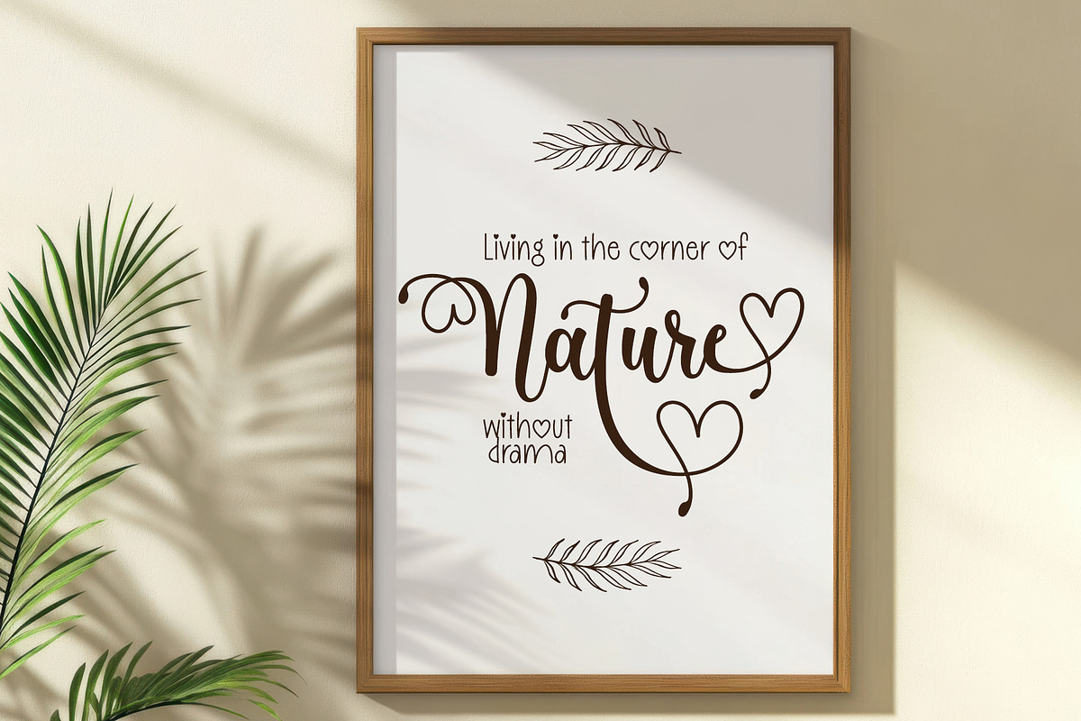 Kinsky - Calligraphy Font with Heart, a Script Font by Airotype (Photo 5 of 12)