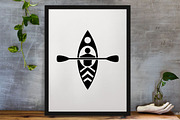 Kayak Silhouette SVG #2, a Sport Illustration by newminddesign (Thumbnail 3 of 3)
