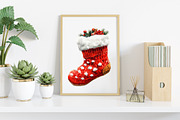 Christmas Stocking Clipart, an Illustration by Canvas Craft (Thumbnail 6 of 7)