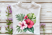 Watercolor Tropical Summer Clipart, an Illustration by Rose Art (Thumbnail 4 of 7)