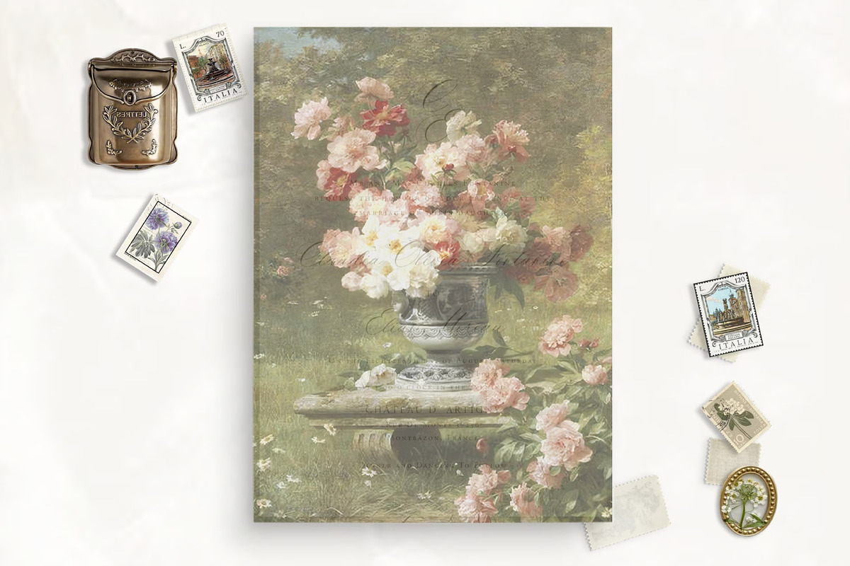 Vase in Garden Vellum for Invitation, an Invitation Template by SilverJoyAtelier (Photo 2 of 2)