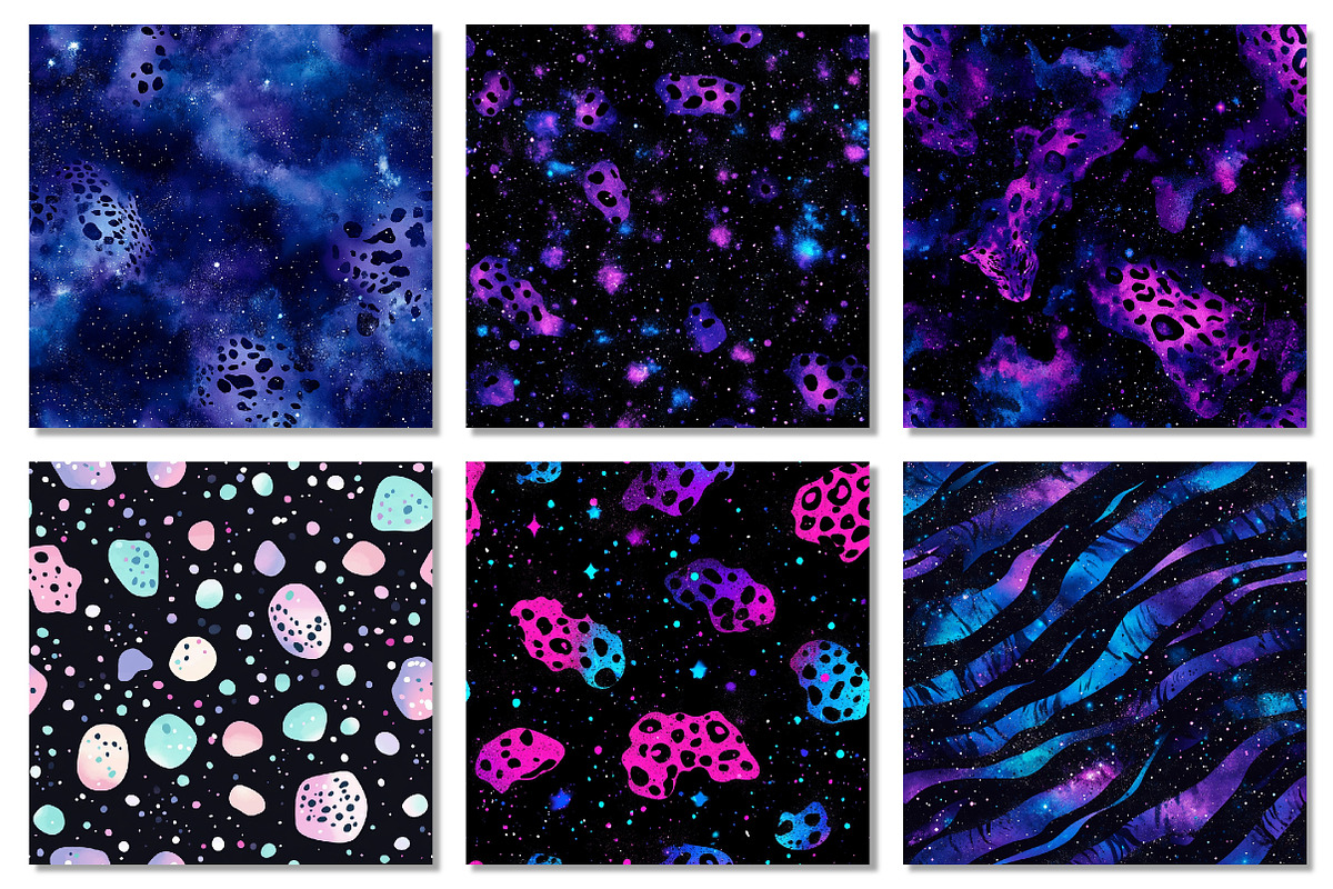 Galaxy Animal Print Digital Paper, a Texture Graphic by Dream Creation (Photo 4 of 7)