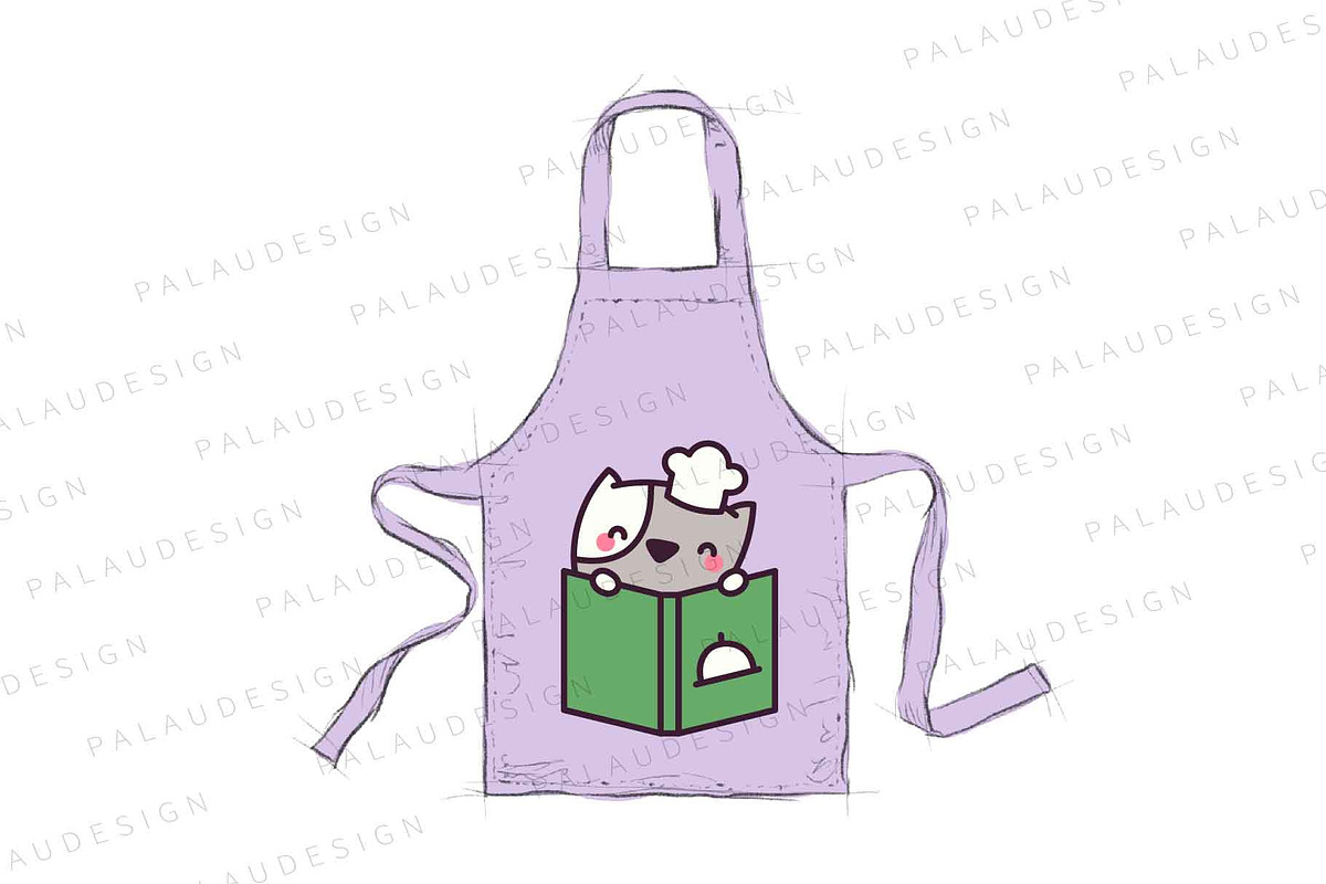 Cute Kawaii Cats with Books, an Animal Illustration by Palau (Photo 4 of 12)