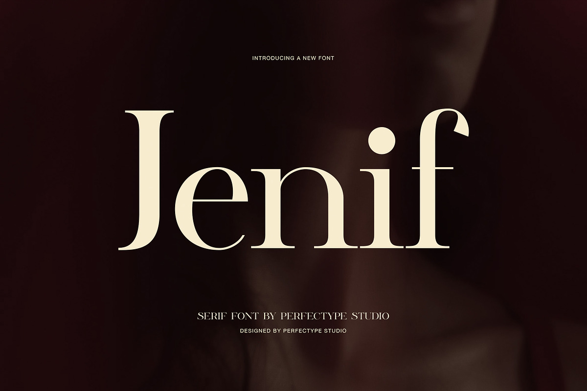 Jenif Elegant Serif Font, a Serif Font by Perfectype (Photo 1 of 8)