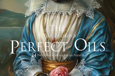 Perfect Oils. 24 Photoshop Brushes, a Brush Add-On by Eldar Zakirov's
