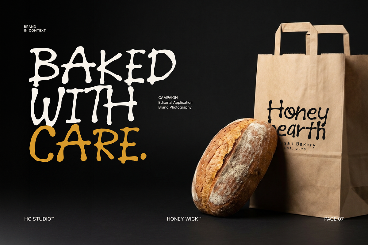 Honey Wick - Handmade Display, a Handwritten Font by Hasbi Creative (Photo 7 of 10)
