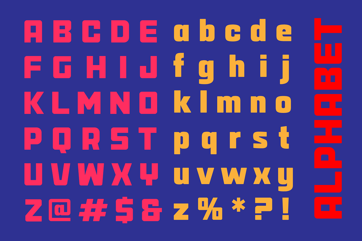 Anface Modern - Square Font, a Sans Serif Font by Andfonts (Photo 3 of 12)