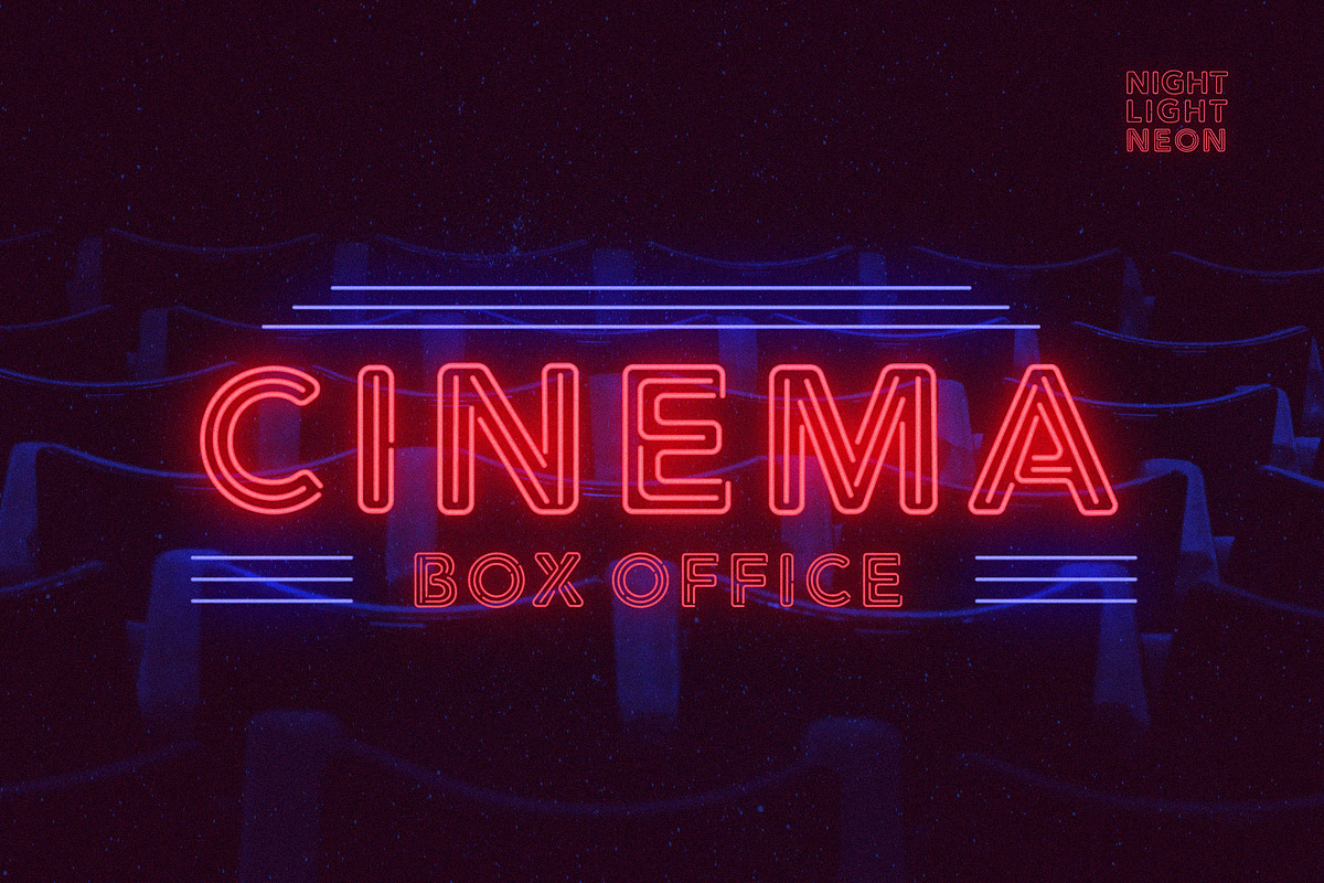 Retro Neon Font - Inline Style preview 4