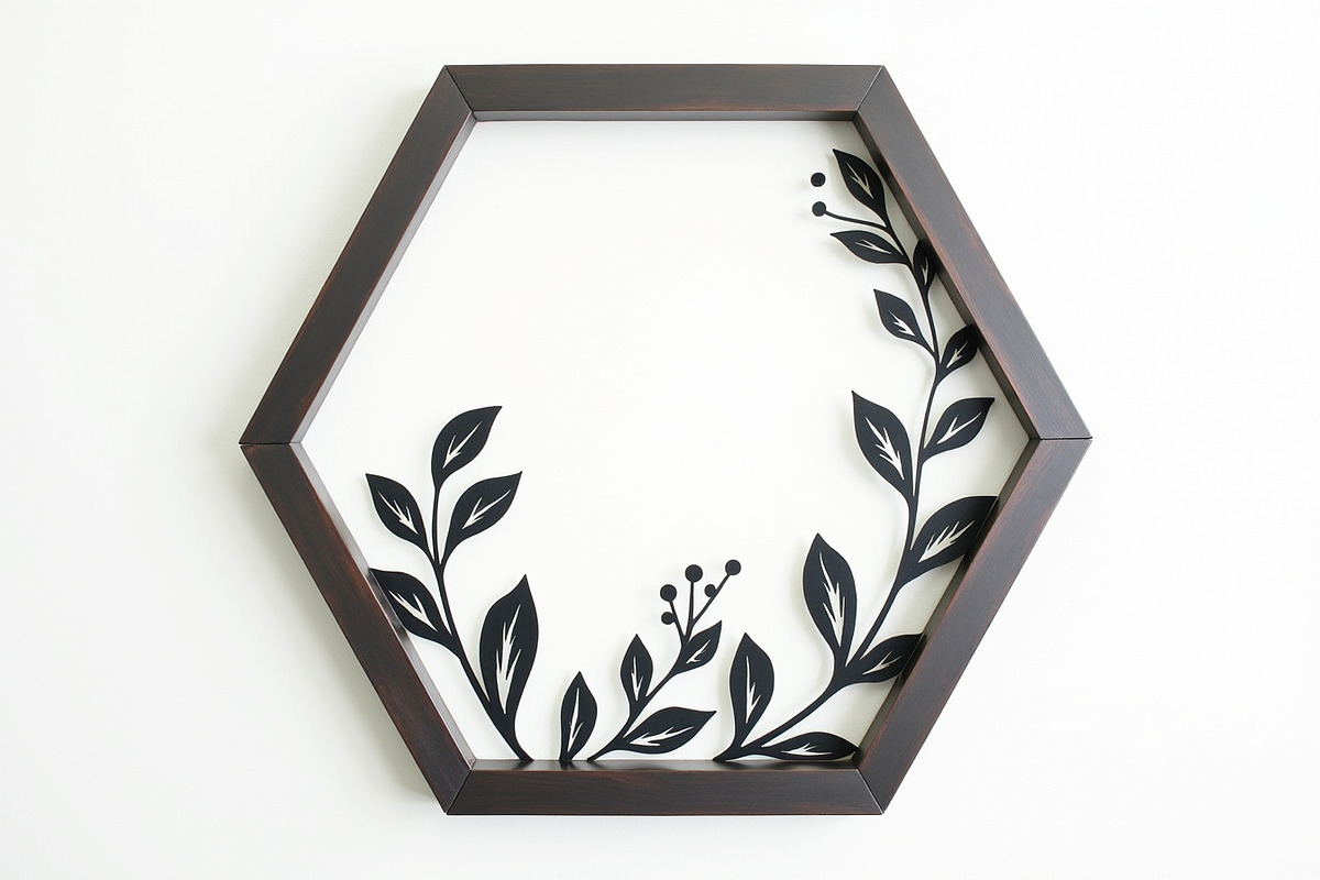Floral Laser Cut Frame Set, an Illustration by Creativeshirt (Photo 5 of 9)