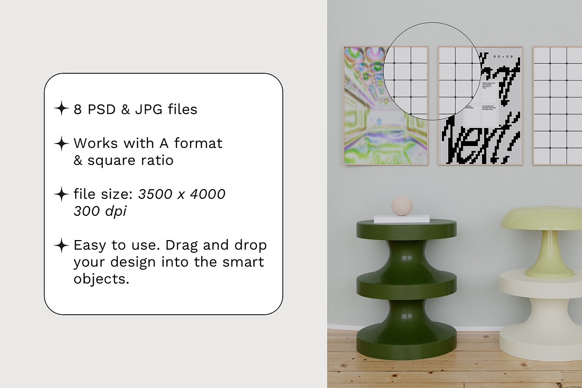 Framed Posters Mockups For Prints, a Print Template by Bonumo (Photo 2 of 10)