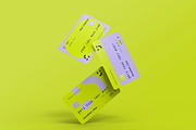 3d Floating Credit Cards Mockup, a Merchandise Mockup by The Rose Project (Thumbnail 1 of 4)
