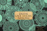 Mint Lace Doily Vectors & Clipart, an Illustration by Amanda Ilkov (Thumbnail 2 of 4)
