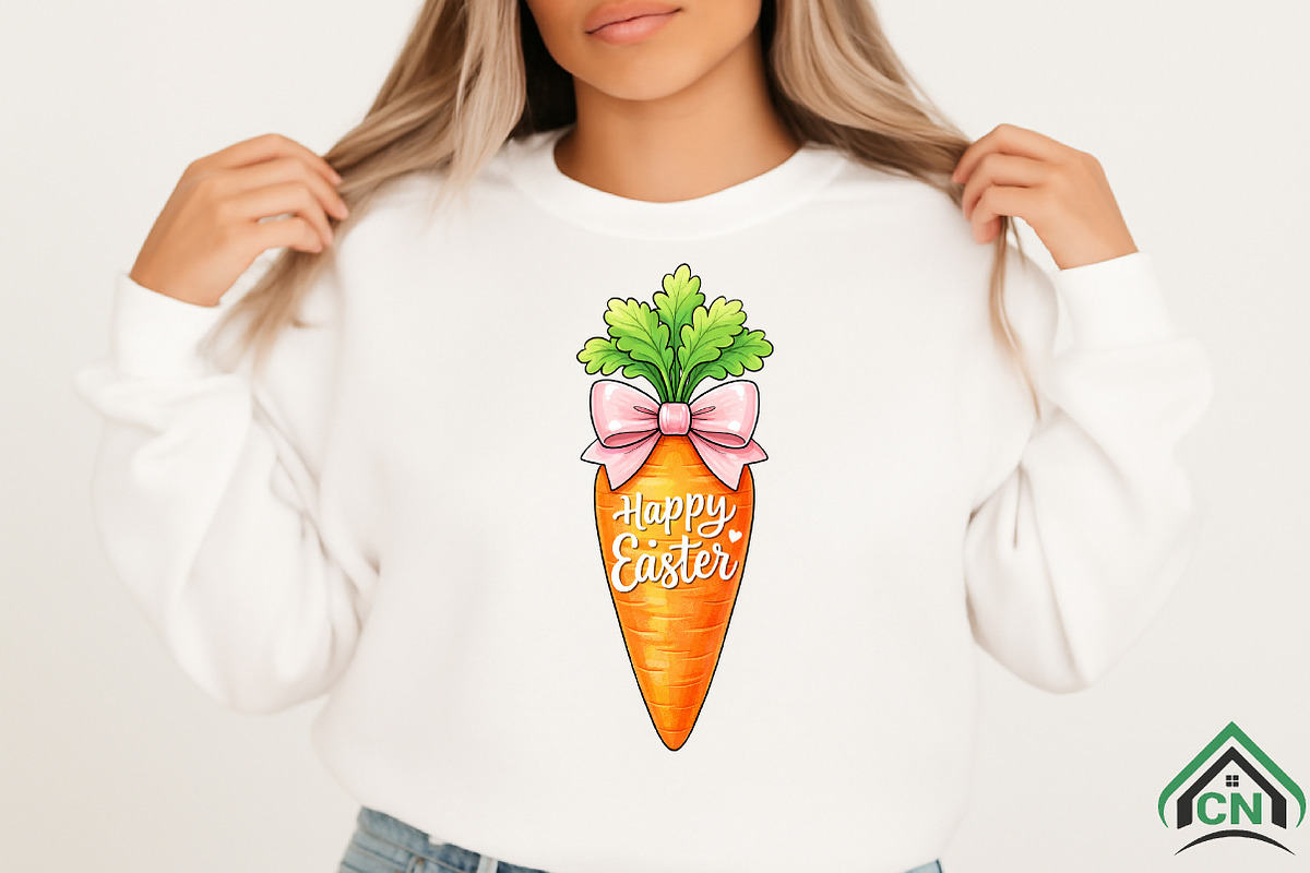 Happy Easter Carrot PNG, an Illustration by Craft Nest (Photo 3 of 6)