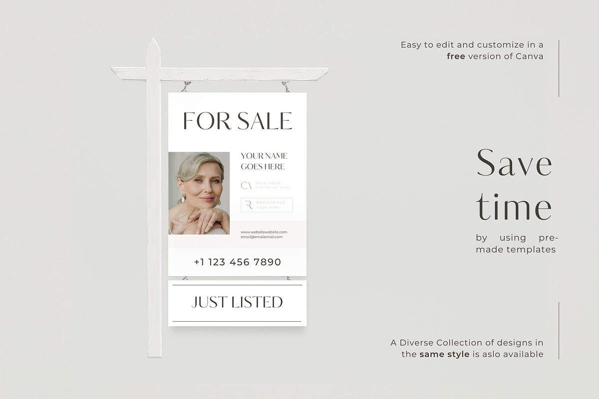 Real Estate Yard Sign For Sale, a Marketing Template by EstateElements (Photo 4 of 7)