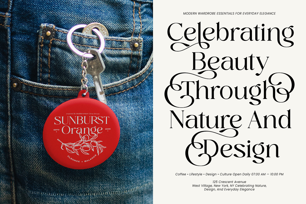 Midnight Cafe Society Elegant Serif, a Serif Font by AmorfaType (Photo 4 of 8)