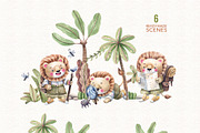 Jungle Journey Kids illustrations, an Illustration by Watercolor by Tonia Tkach (Thumbnail 4 of 7)