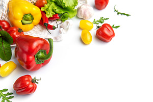 Assortment of fresh garden vegetables, perfect for healthy eatin, a Food & Drink Photo by Olena Rudo